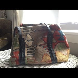 Kilim purse, very spacious medium sized purse